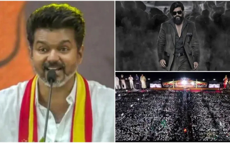 ತಳಪತಿ ವಿಜಯ್ ರ್ಯಾಲಿಯನ್ನು ಯಶ್ ಚಿತ್ರಕ್ಕೆ ಹೋಲಿಸಿದ ಫ್ಯಾನ್ಸ್
