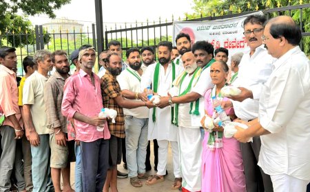ಮಾಜಿ ಪ್ರಧಾನಿ ಎಚ್.ಡಿ. ದೇವೇಗೌಡರ ಹುಟ್ಟುಹಬ್ಬ: ನಿರಾಶ್ರಿತರಿಗೆ ಅನ್ನದಾನ