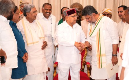 ನೂತನ ಸಿಎಂ ಆಗಿ ಡಿ ಕೆ ಶಿವಕುಮಾರ್ ಬುಧವಾರ ಪ್ರಮಾಣ ವಚನ ಸ್ವೀಕಾರ