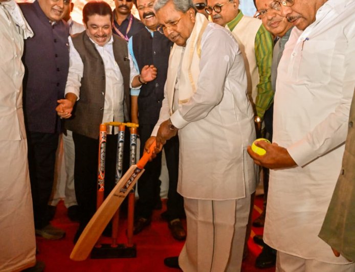 ಅಂತಾರಾಷ್ಟ್ರೀಯ ಗುಣಮಟ್ಟದ ಕ್ರೀಡಾಂಗಣಕ್ಕೆ ಸಿಎಂ ಶಂಕುಸ್ಥಾಪನೆ