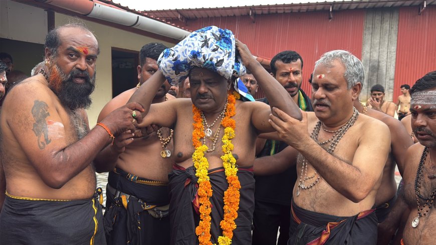 ಸಚಿವ ಎಚ್‌.ಡಿ.ಕುಮಾರಸ್ವಾಮಿಯಿಂದ ಶಬರಿಮಲೆ ಯಾತ್ರೆ