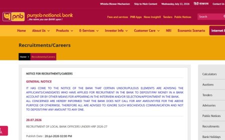 PNB: 545 ಲೋಕಲ್ ಬ್ಯಾಂಕ್ ಆಫೀಸರ್ ಹುದ್ದೆಗೆ ಅರ್ಜಿ