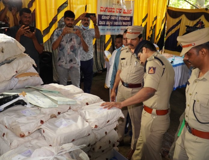 ಮಂಗಳೂರು ಪೊಲೀಸರ ಭರ್ಜರಿ ಕಾರ್ಯಾಚರಣೆ: ರೂ.82 ಕೋಟಿ ಮೌಲ್ಯದ ಮಾದಕ ವಸ್ತು ನಾಶ