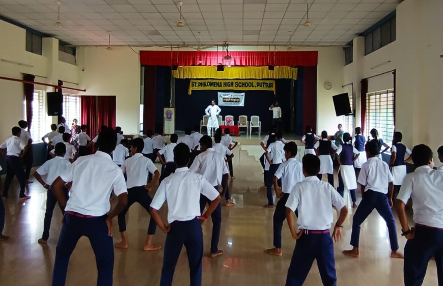 ಪುತ್ತೂರು:ಸಂತ ಫಿಲೋಮಿನಾ  ಪ್ರೌಢಶಾಲೆಯಲ್ಲಿ ಯಕ್ಷಗಾನ  ತರಗತಿ ಉದ್ಘಾಟನೆ