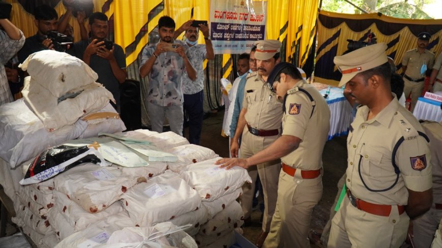 ಮಂಗಳೂರು ಪೊಲೀಸರ ಭರ್ಜರಿ ಕಾರ್ಯಾಚರಣೆ: ರೂ.82 ಕೋಟಿ ಮೌಲ್ಯದ ಮಾದಕ ವಸ್ತು ನಾಶ