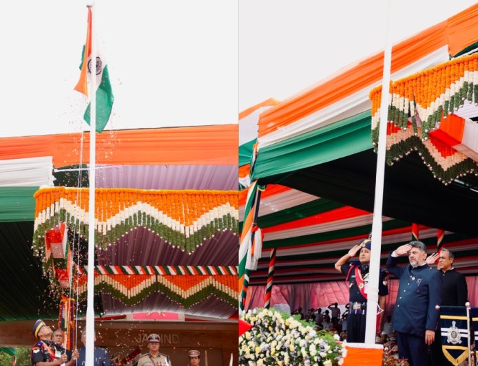 ಮಾಣೆಕ್ ಷಾ ಮೈದಾನದಲ್ಲಿ ಧ್ವಜಾರೋಹಣ ನೆರವೇರಿಸಿದ ಮುಖ್ಯಮಂತ್ರಿ ಡಿ.ಕೆ.ಶಿವಕುಮಾರ್