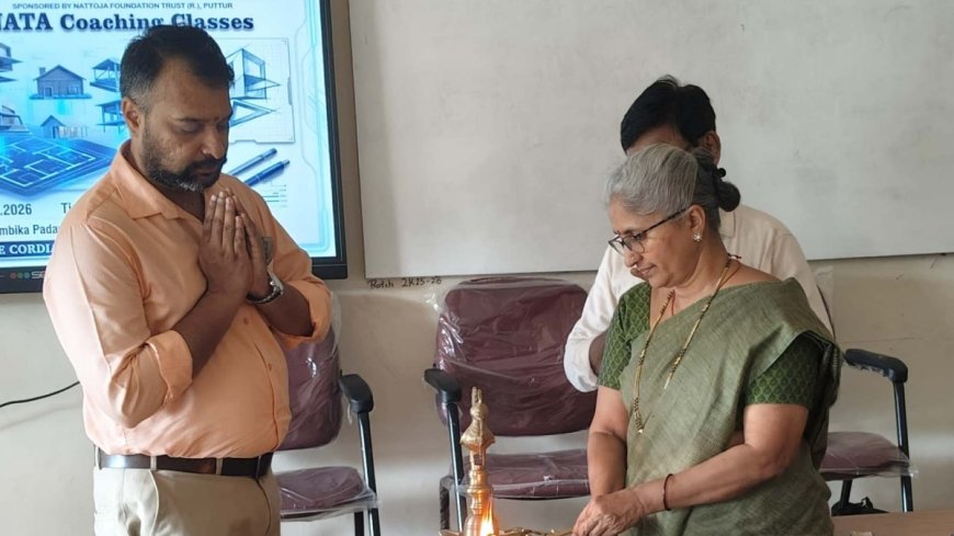 ಅಂಬಿಕಾ ಪದವಿಪೂರ್ವ ವಿದ್ಯಾಲಯ:ನಾಟಾ ಕೋಚಿಂಗ್ತ ರಗತಿಗೆ ಚಾಲನೆ