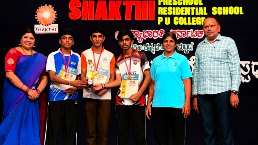ಜಿಲ್ಲಾಮಟ್ಟದ ಟೇಬಲ್ ಟೆನ್ನಿಸ್: ವಿವೇಕಾನಂದ ಪಿಯು ಕಾಲೇಜು ವಿದ್ಯಾರ್ಥಿಗಳ ತಂಡ ರಾಜ್ಯಮಟ್ಟಕ್ಕೆ