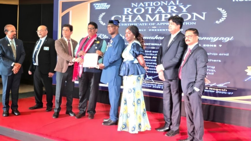 ಡಾ.ರಂಜನ್‌ಗೆ ಪ್ರತಿಷ್ಠಿತ ರೋಟರಿ ಚಾಂಪಿಯನ್ ಪ್ರಶಸ್ತಿ
