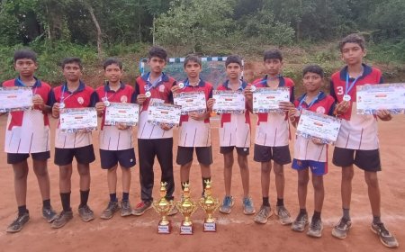 ಹ್ಯಾಂಡ್‌ಬಾಲ್ ಪಂದ್ಯಾವಳಿ: ರಾಮಕೃಷ್ಣ ಪ್ರೌಢಶಾಲೆಯ ವಿದ್ಯಾರ್ಥಿಗಳು ಜಿಲ್ಲಾ ಮಟ್ಟಕ್ಕೆ ಆಯ್ಕೆ