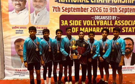 Shrikrishna Institutions: ಕರ್ನಾಟಕ ವಾಲಿಬಾಲ್ ತಂಡಕ್ಕೆ ಪಟ್ಟೆ ಶ್ರೀಕೃಷ್ಣ ವಿದ್ಯಾ ಸಂಸ್ಥೆಗಳ ವಿದ್ಯಾರ್ಥಿ ನಾಯಕ.. ದ್ವಿತೀಯ ಸ್ಥಾನ