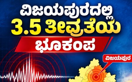Earthquake: ವಿಜಯಪುರದಲ್ಲಿ 3.5 ತೀವ್ರತೆ ಭೂಕಂಪ