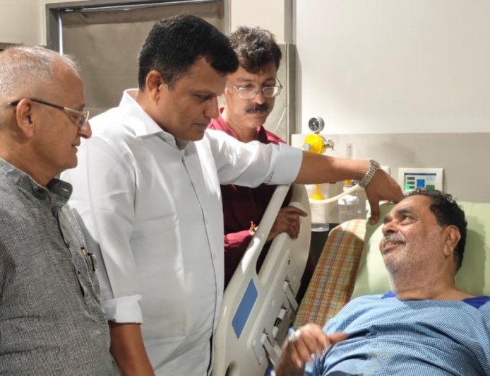 ಮಾಜಿ ಸಚಿವ ರಮಾನಾಥ ರೈ ಆರೋಗ್ಯ ವಿಚಾರಿಸಿದ ಸಂಸದ ಕ್ಯಾ.ಬ್ರಿಜೇಶ್ ಚೌಟ