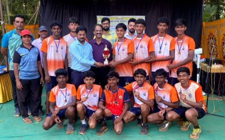 ತಾಲೂಕು ಮಟ್ಟದ ವಾಲಿಬಾಲ್ ಪಂದ್ಯಾವಳಿ: ವಿವೇಕಾನಂದ ಪಿಯು ಕಾಲೇಜಿನ ಬಾಲಕರ ತಂಡಕ್ಕೆ ದ್ವಿತೀಯ ಪ್ರಶಸ್ತಿ