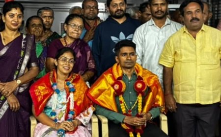 ಗಾಂಧಿ ವೃದ್ಧಾಶ್ರಮದಲ್ಲಿ ಸರಳವಾಗಿ ಗಾಂಧಿ ಜಯಂತಿ ಆಚರಿಸಿದ ಡಾ.ಸಾತ್ವಿಕ್ ಮಂಜುನಾಥ್ ದಂಪತಿ
