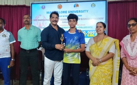 ಸಂತ ಫಿಲೋಮಿನಾ ಕಾಲೇಜು ವಿದ್ಯಾರ್ಥಿಗೆ ಯೋಗಾಸನದಲ್ಲಿ ಚಿನ್ನ ಪದಕ