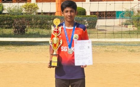 ರಾಷ್ಟ್ರಮಟ್ಟದ ವಾಲಿಬಾಲ್ ಪಂದ್ಯಾವಳಿ: ಪಟ್ಟೆ ಶ್ರೀಕೃಷ್ಣ ವಿದ್ಯಾಸಂಸ್ಥೆ ವಿದ್ಯಾರ್ಥಿಗೆ ದ್ವಿತೀಯ ಸ್ಥಾನ