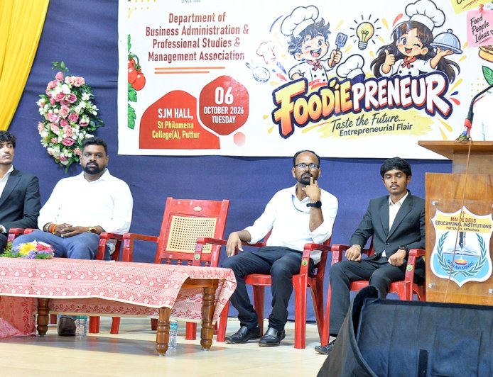 ಸಂತ ಫಿಲೋಮಿನಾ ಕಾಲೇಜಿನಲ್ಲಿ 'ಫುಡೀಪ್ರಿನಿಯರ್' ಆಯೋಜನೆ