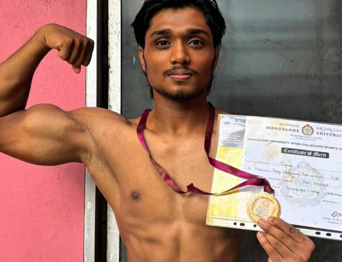 ವಿಶ್ವವಿದ್ಯಾನಿಲಯ ಮಟ್ಟದ ಬೆಸ್ಟ್ ಫಿಸಿಕ್ ಸ್ಪರ್ಧೆ: ಪ್ರಜ್ವಲ್‌ಗೆ ತೃತೀಯ ಸ್ಥಾನ