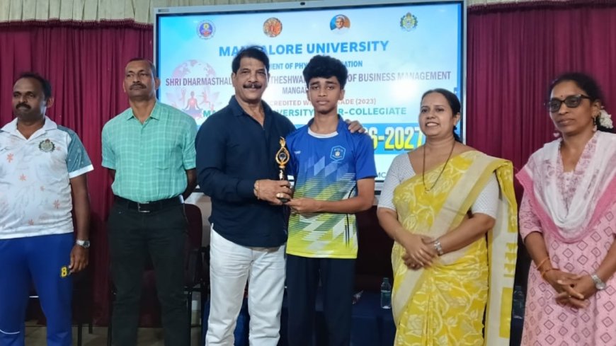 ಸಂತ ಫಿಲೋಮಿನಾ ಕಾಲೇಜು ವಿದ್ಯಾರ್ಥಿಗೆ ಯೋಗಾಸನದಲ್ಲಿ ಚಿನ್ನ ಪದಕ