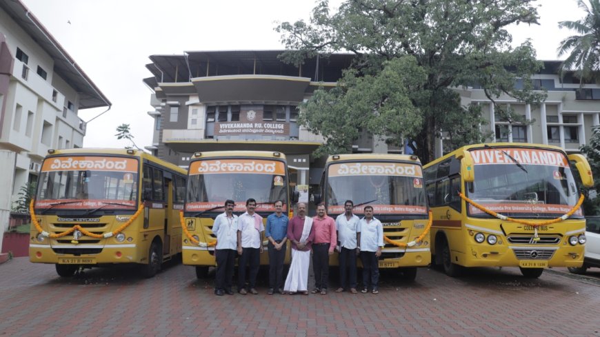 Vivekananda PU College: ವಿವೇಕಾನಂದ ಪಿಯು ಕಾಲೇಜಿನಲ್ಲಿ ಆಯುಧ ಪೂಜೆ